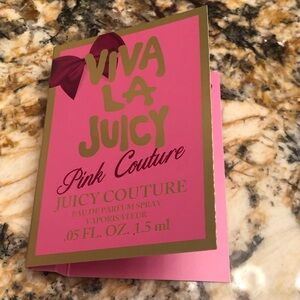 Viva La Juicy Pink Couture Juicy Couture Sample Vial Spray Card